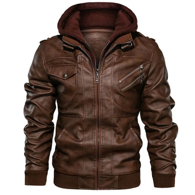 Athens™ - Braun Lederjacke