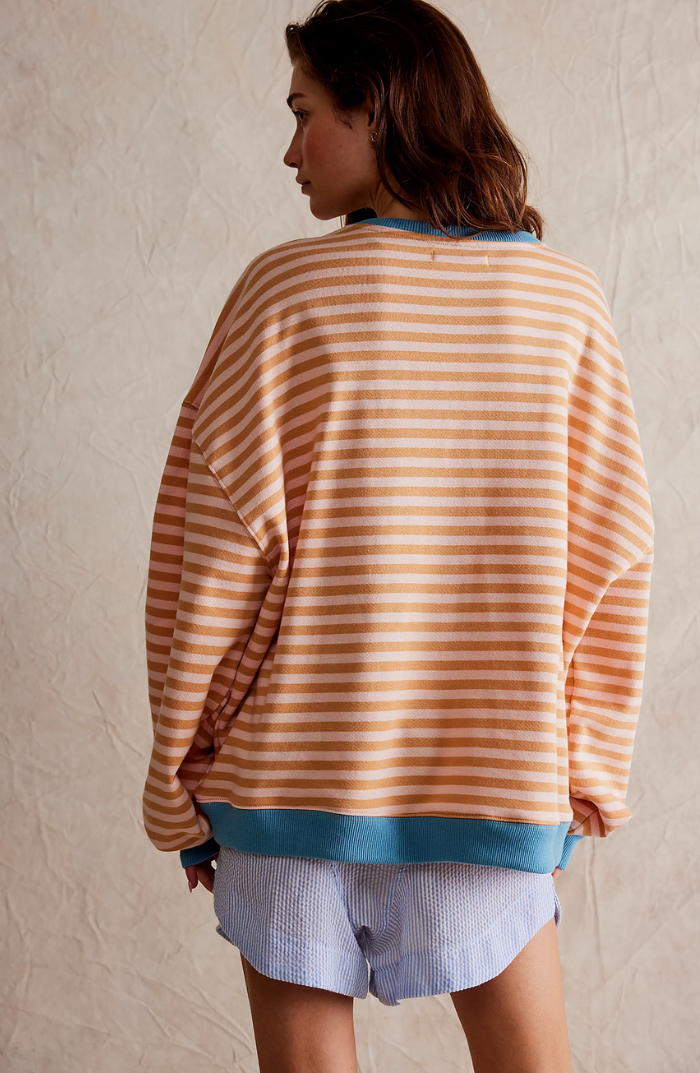 ANNELIE™ | GESTREIFTER STRICKPULLOVER