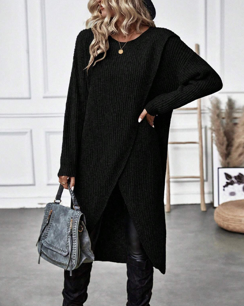 LINDSEY - ASYMMETRISCHER STRICKPULLOVER