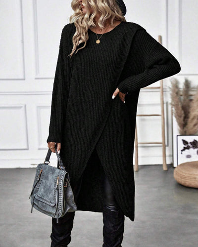 LINDSEY - ASYMMETRISCHER STRICKPULLOVER