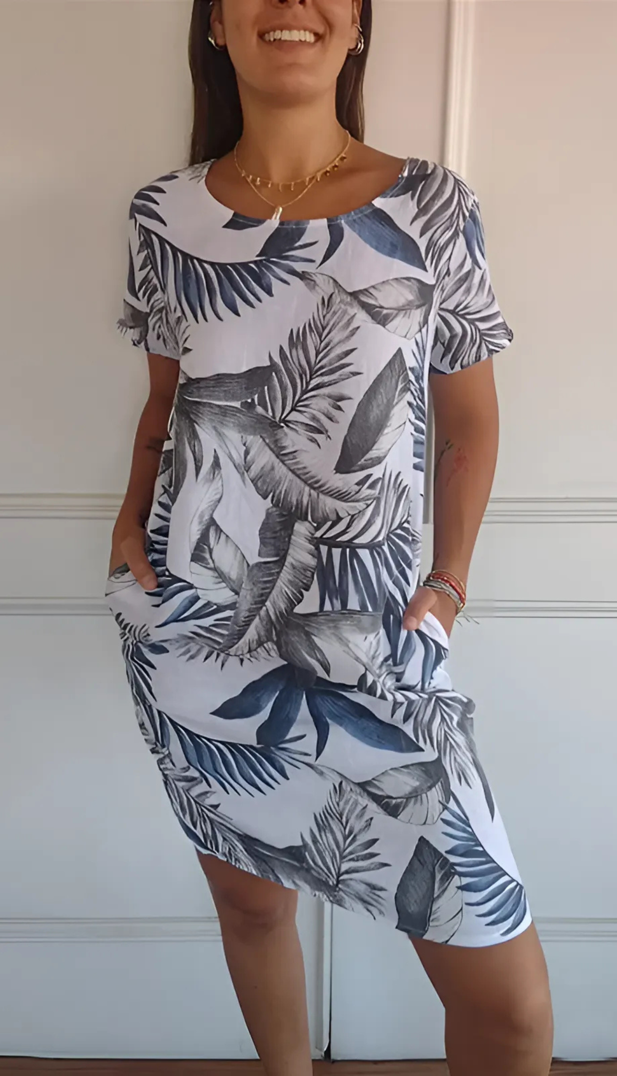 Anne™ - Bequemes rundes Kleid