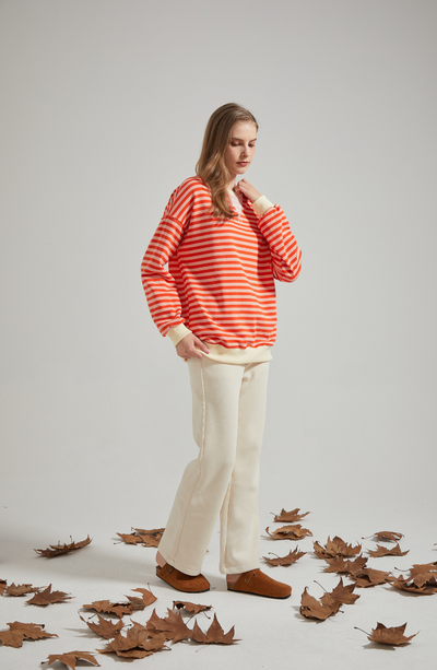 ANNELIE™ | GESTREIFTER STRICKPULLOVER
