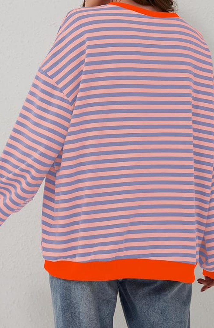 ANNELIE™ | GESTREIFTER STRICKPULLOVER