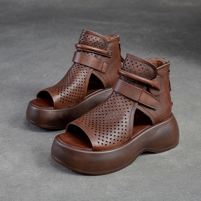 Federica - Zeitlose orthopädische Sandalen aus Leder