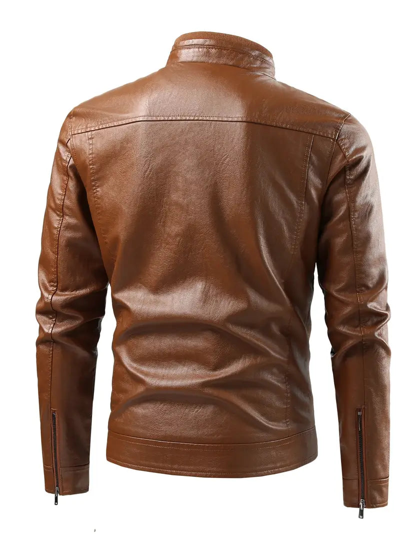 Rex™ - Braun Lederjacke