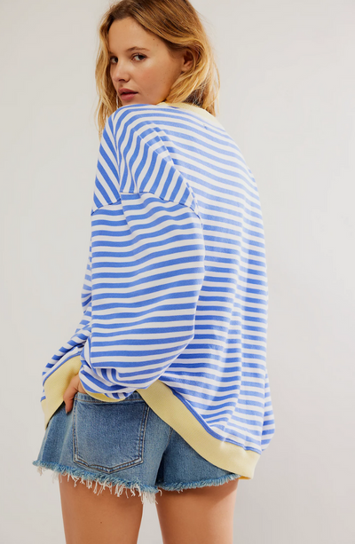 ANNELIE™ | GESTREIFTER STRICKPULLOVER