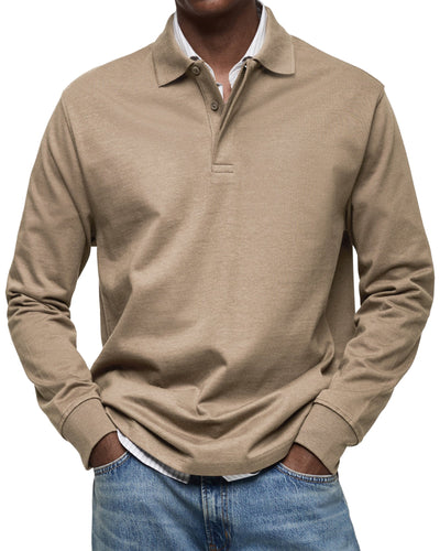 Alexandre™ | Casual Langarm Polo-Shirt