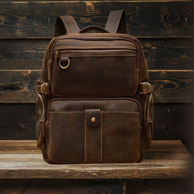 Brauner Lederrucksack | BASEL