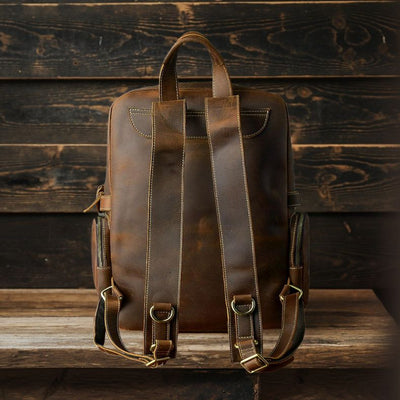 Brauner Lederrucksack | BASEL