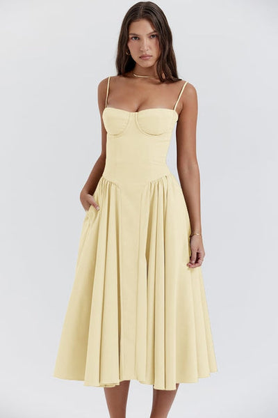 Celine - Ärmelloses Midikleid