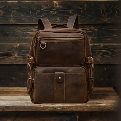 Brauner Lederrucksack | BASEL