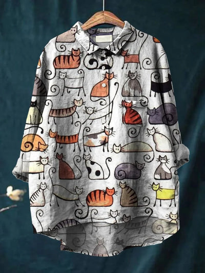 Thalia™ - Katzen-Kunst-Shirt