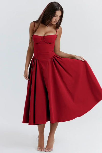 Celine - Ärmelloses Midikleid