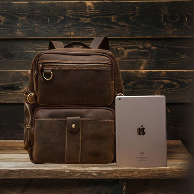 Brauner Lederrucksack | BASEL