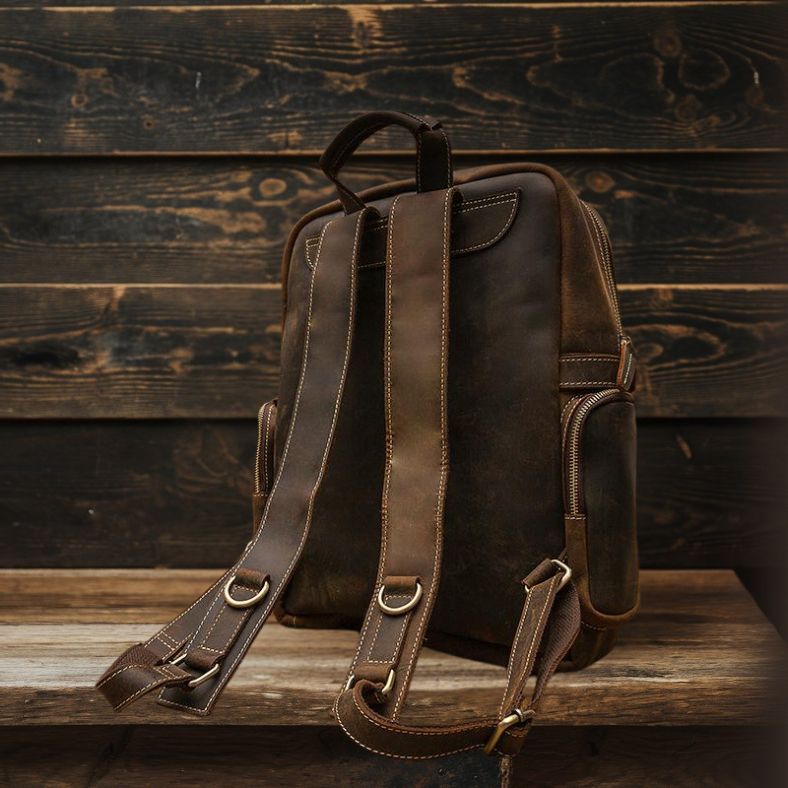 Brauner Lederrucksack | BASEL