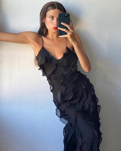 Aliza™ - Maxikleid mit Rüschen