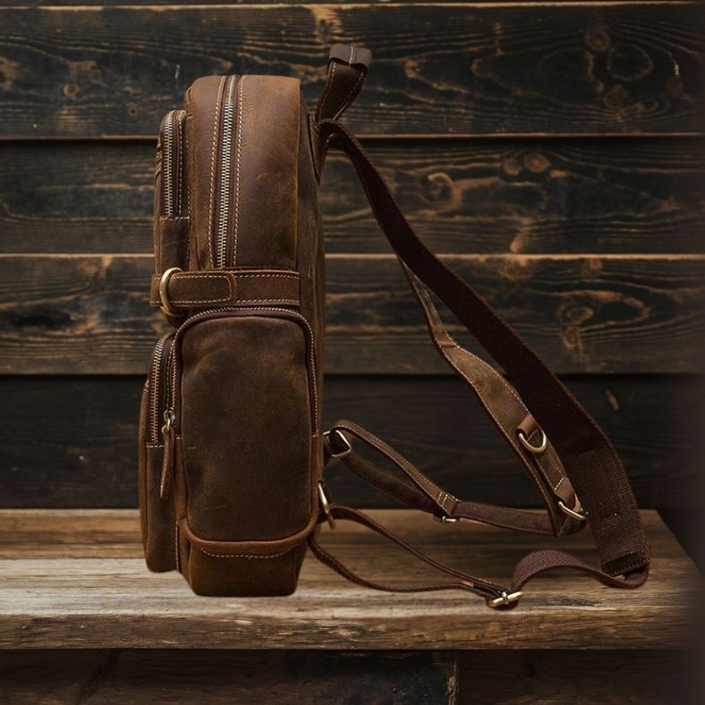 Brauner Lederrucksack | BASEL
