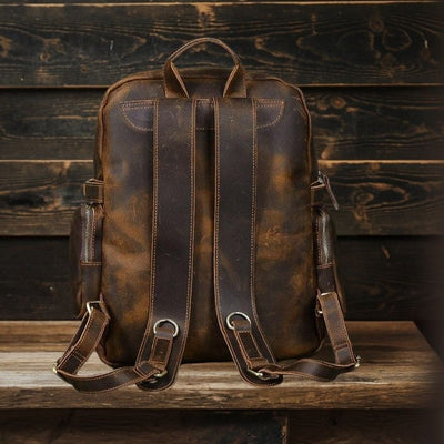 Brauner Lederrucksack | BASEL