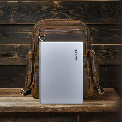 Brauner Lederrucksack | BASEL