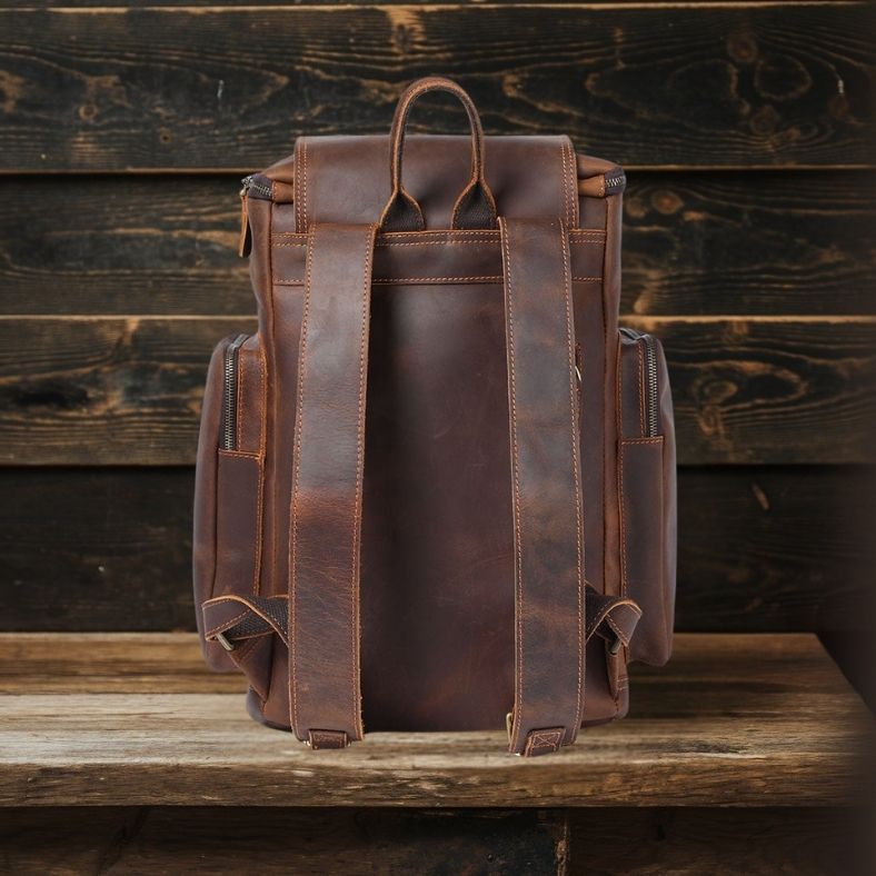 Leder-Laptop-Rucksack | KALMAR