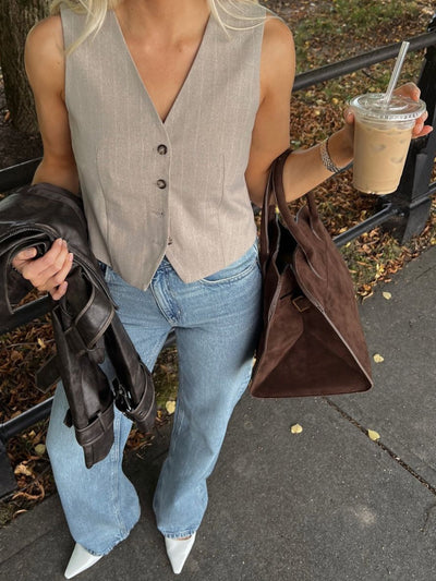 Antonia™ - Minimalistische Suède Alledaagse Tas