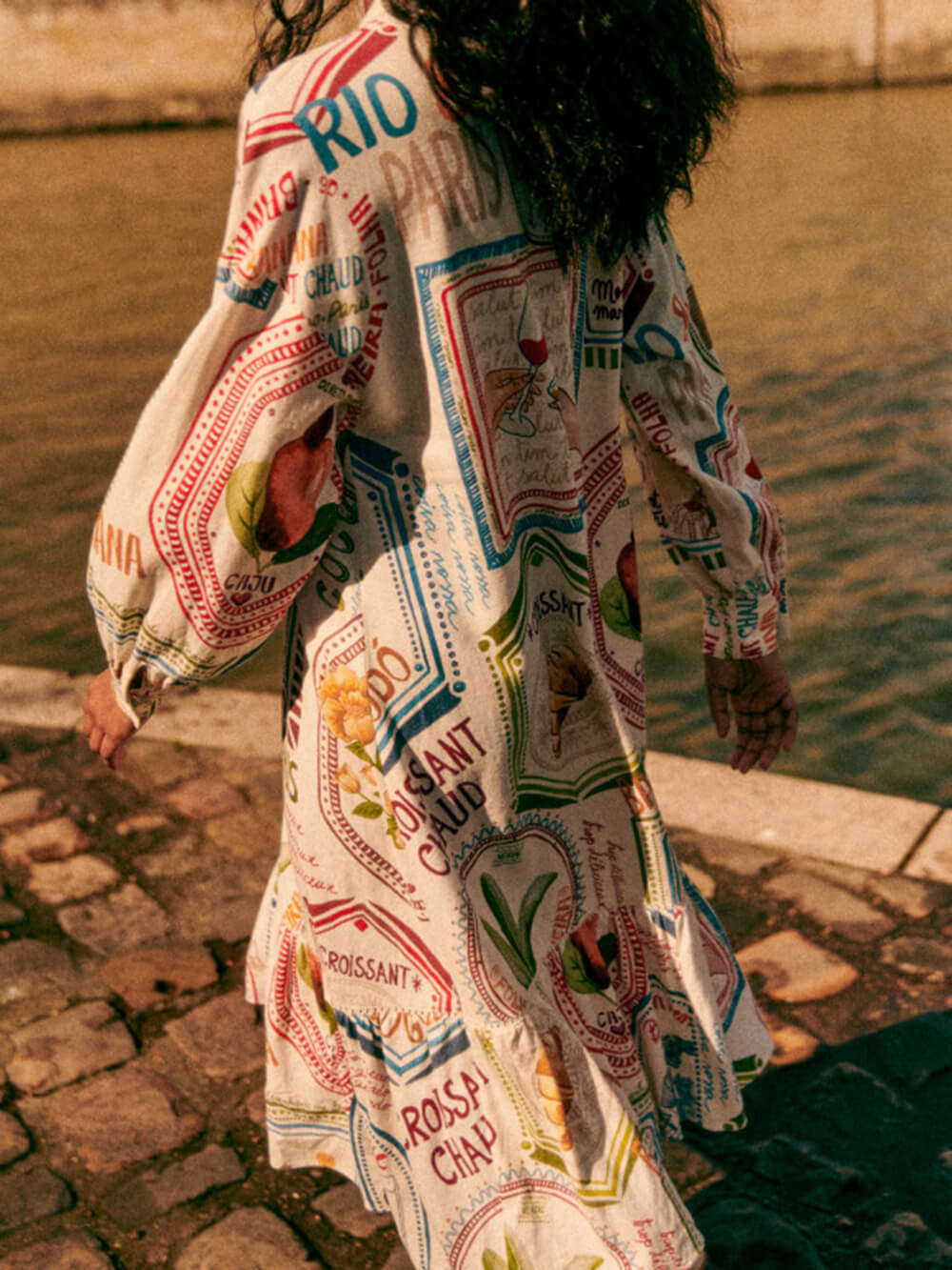Elina™ - Leinen Sommer Print Kleid