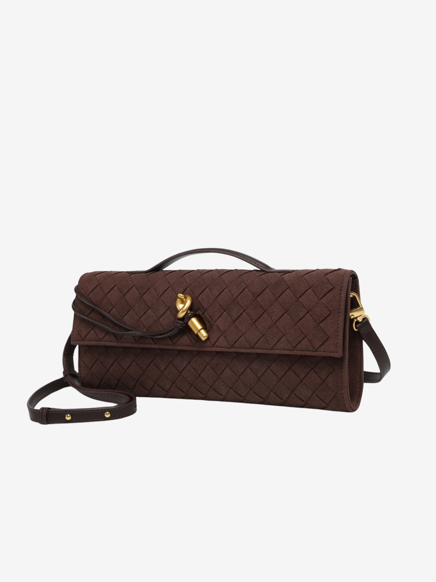 Juna™ - Luxe Clutch aus gewebtem Wildleder