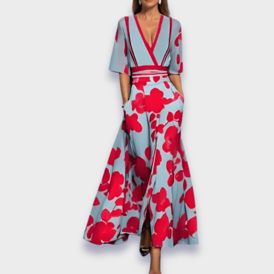 Chloe™ - Elegantes Blumenkleid