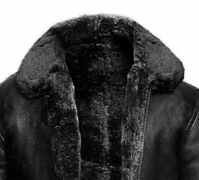 Roland™ - Schwarz Lederjacke