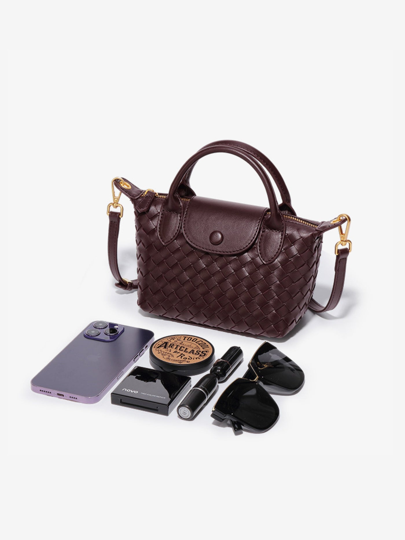 Elif™ - Geflochtene Petite Convertible Tasche