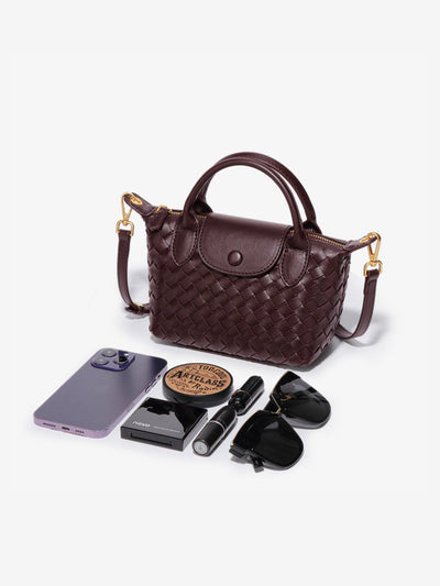 Elif™ - Geflochtene Petite Convertible Tasche