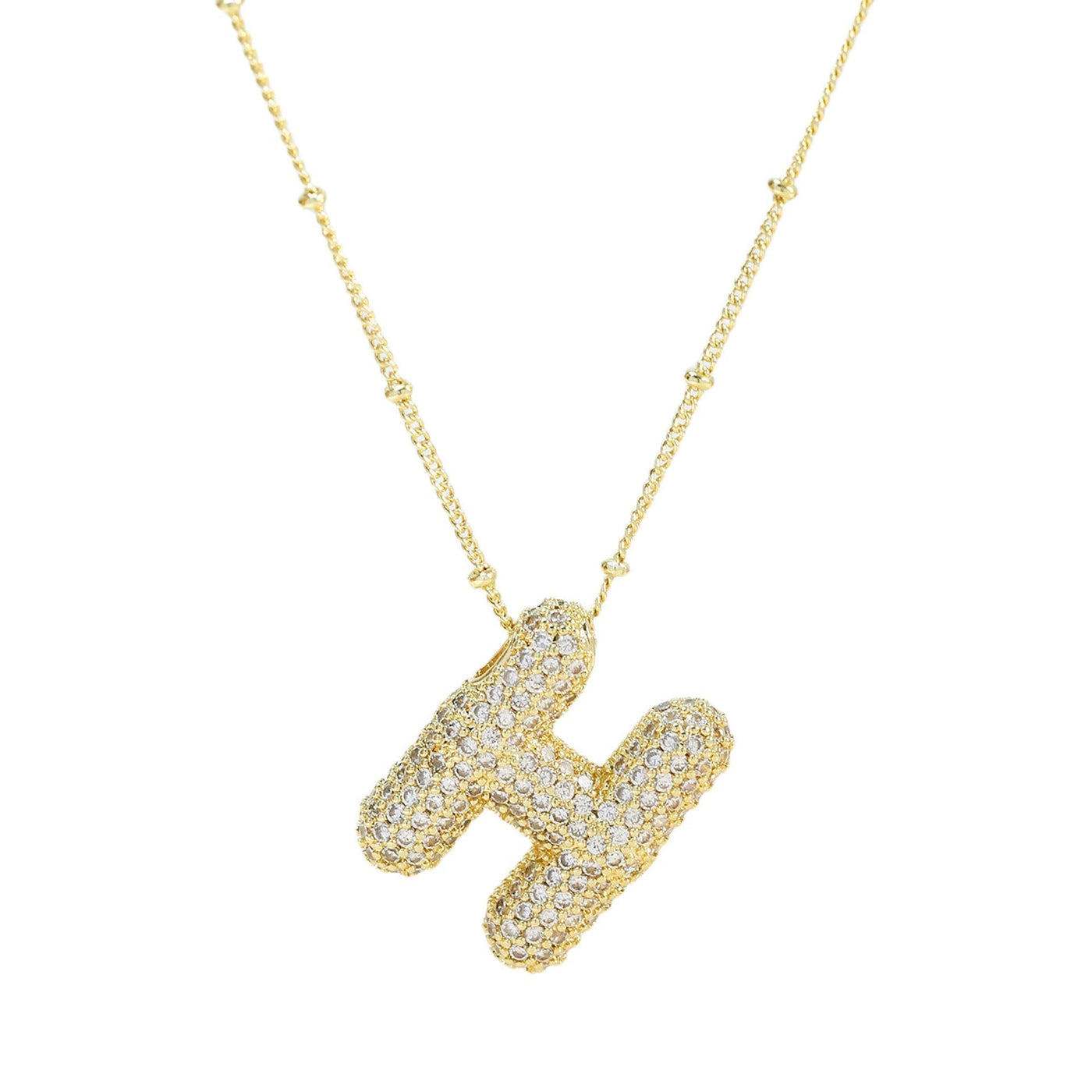 Karoline™ - Diamond Bubble Letter Halskette
