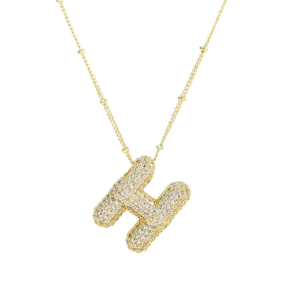 Karoline™ - Diamond Bubble Letter Halskette