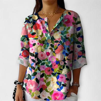 Arlene - Bluse im floralen Design