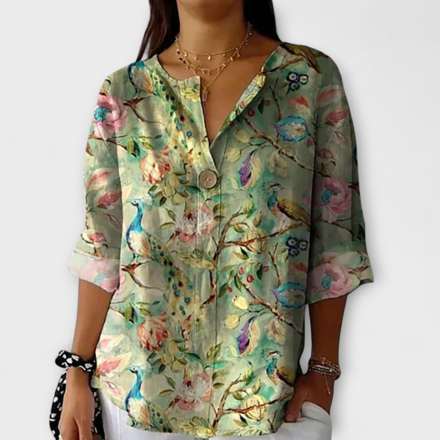 Arlene - Bluse im floralen Design