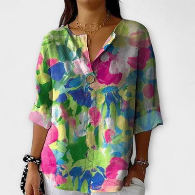Arlene - Bluse im floralen Design