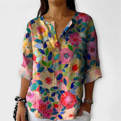 Arlene - Bluse im floralen Design