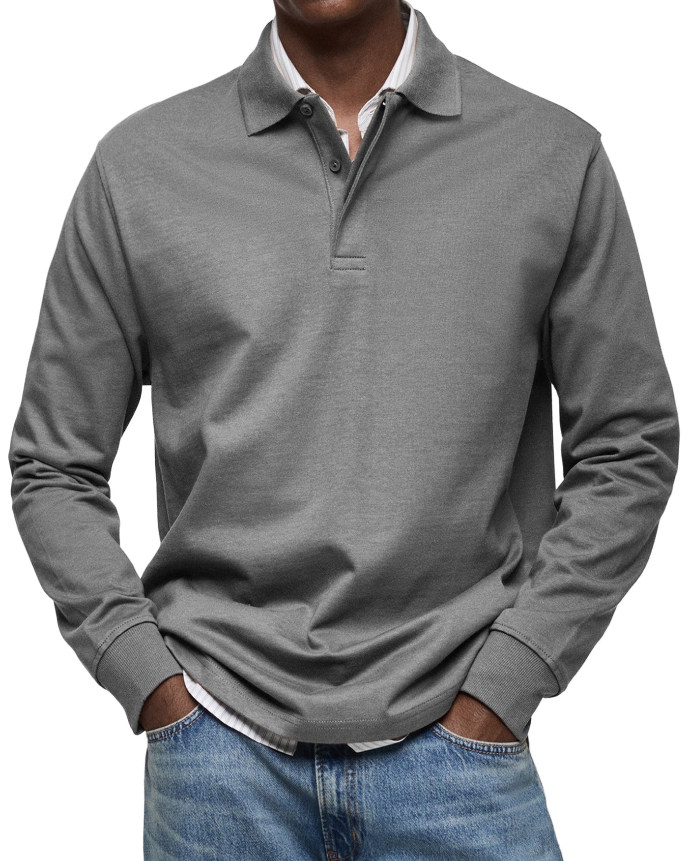 Alexandre™ | Casual Langarm Polo-Shirt