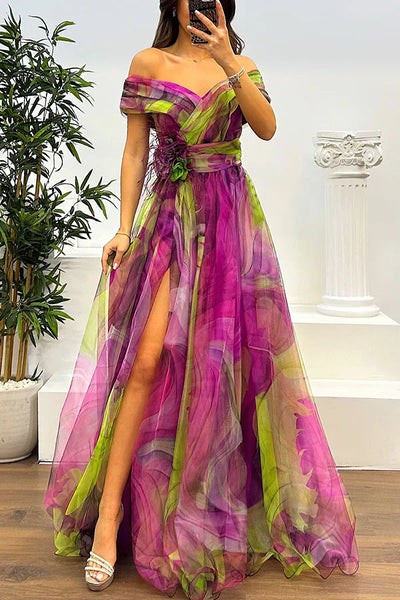 Sophia™ - Atemberaubendes schulterfreies Maxikleid