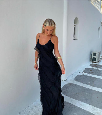Aliza™ - Maxikleid mit Rüschen