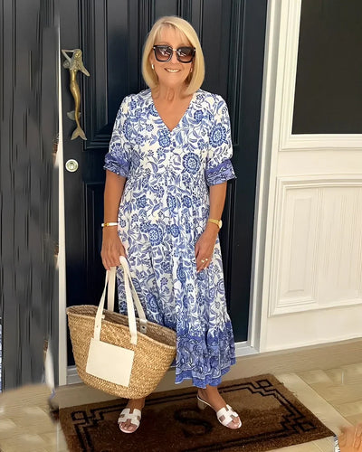 Chloé™  - Kleid mit Blumenprint und Overlay