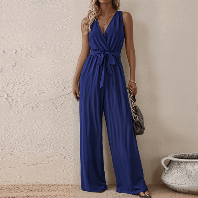Solène™ - Leichter Sommer-Jumpsuit mit Bindegürtel