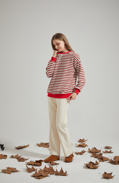 ANNELIE™ | GESTREIFTER STRICKPULLOVER