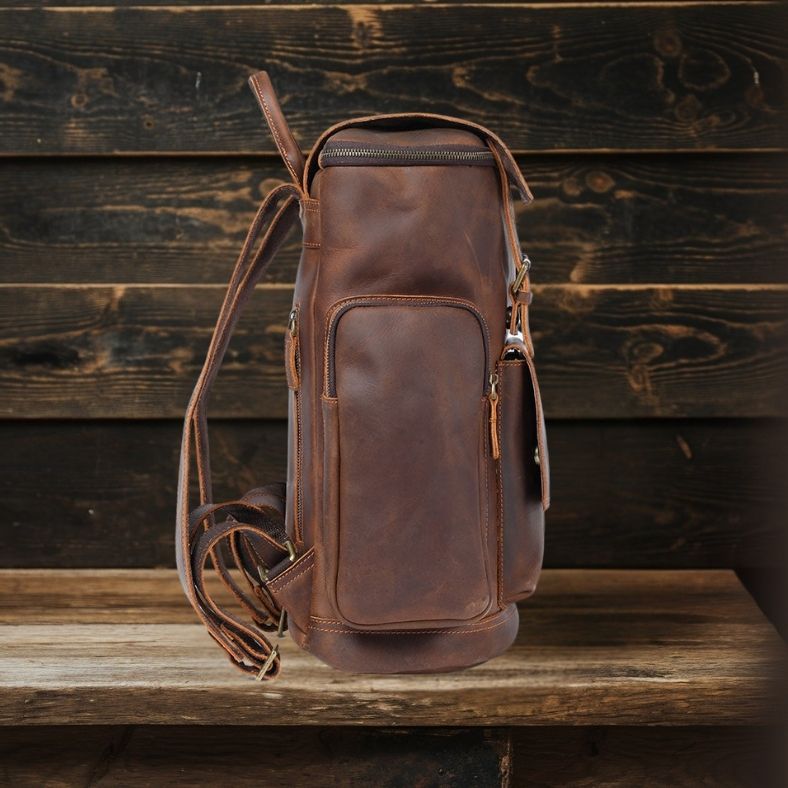 Leder-Laptop-Rucksack | KALMAR