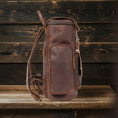 Leder-Laptop-Rucksack | KALMAR
