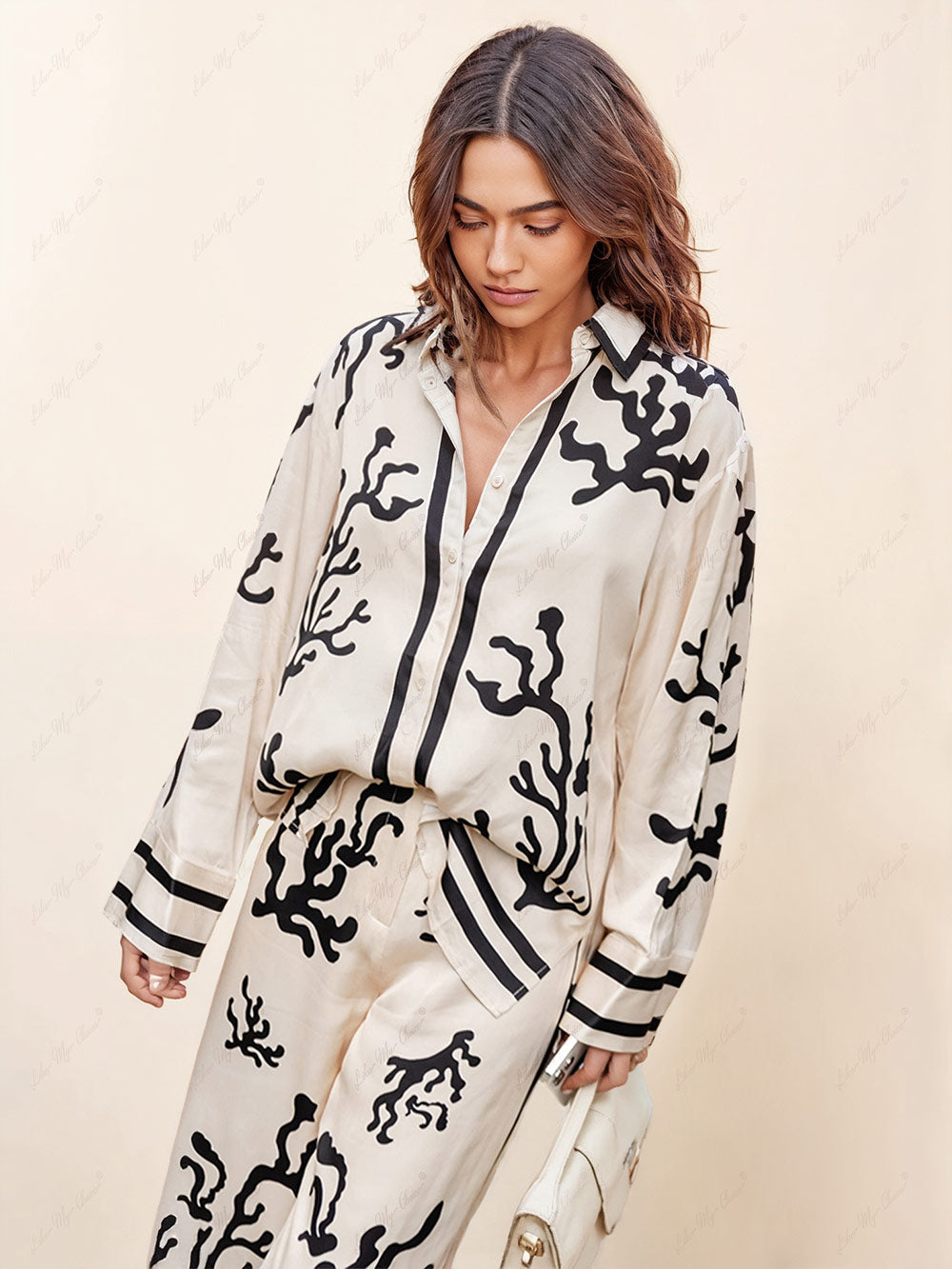Mila™ - Hosen mit weitem Bein und Silhouetten-Print