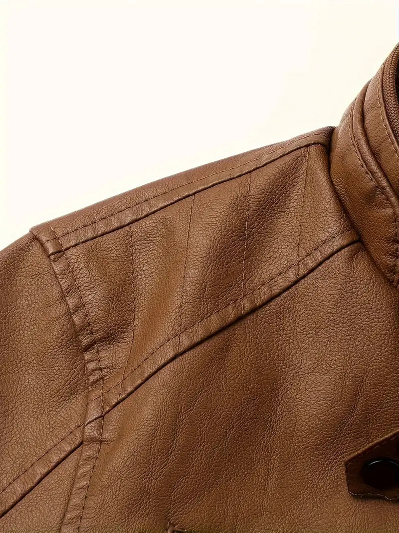 Rex™ - Braun Lederjacke