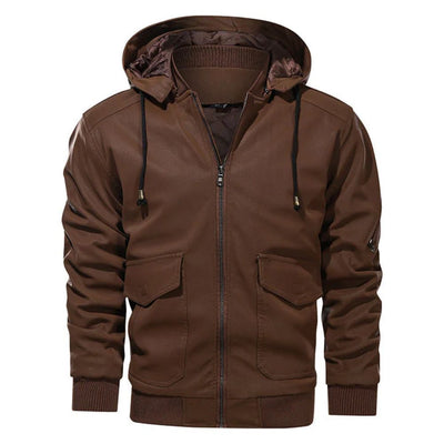 Clanton™ - Braun Lederjacke