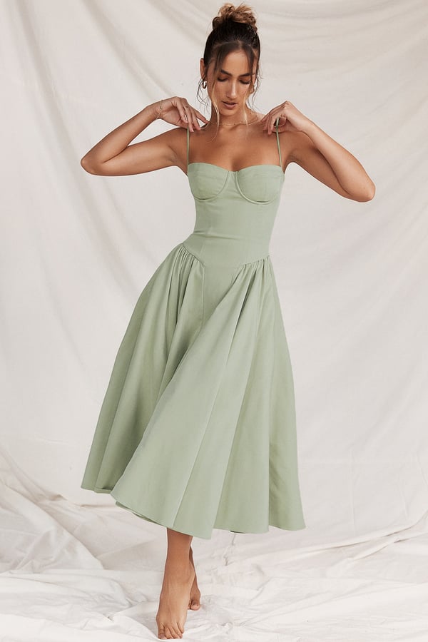 Celine - Ärmelloses Midikleid