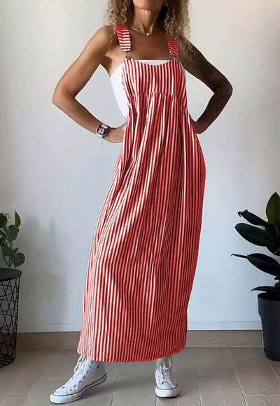 Camille™  - Gestreiftes lässiges Jumpsuit-Kleid